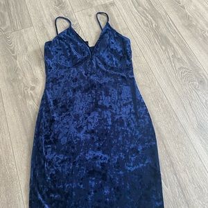 Velvet body form dress